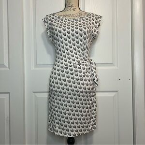 Elegant Black and White Patterned Dress